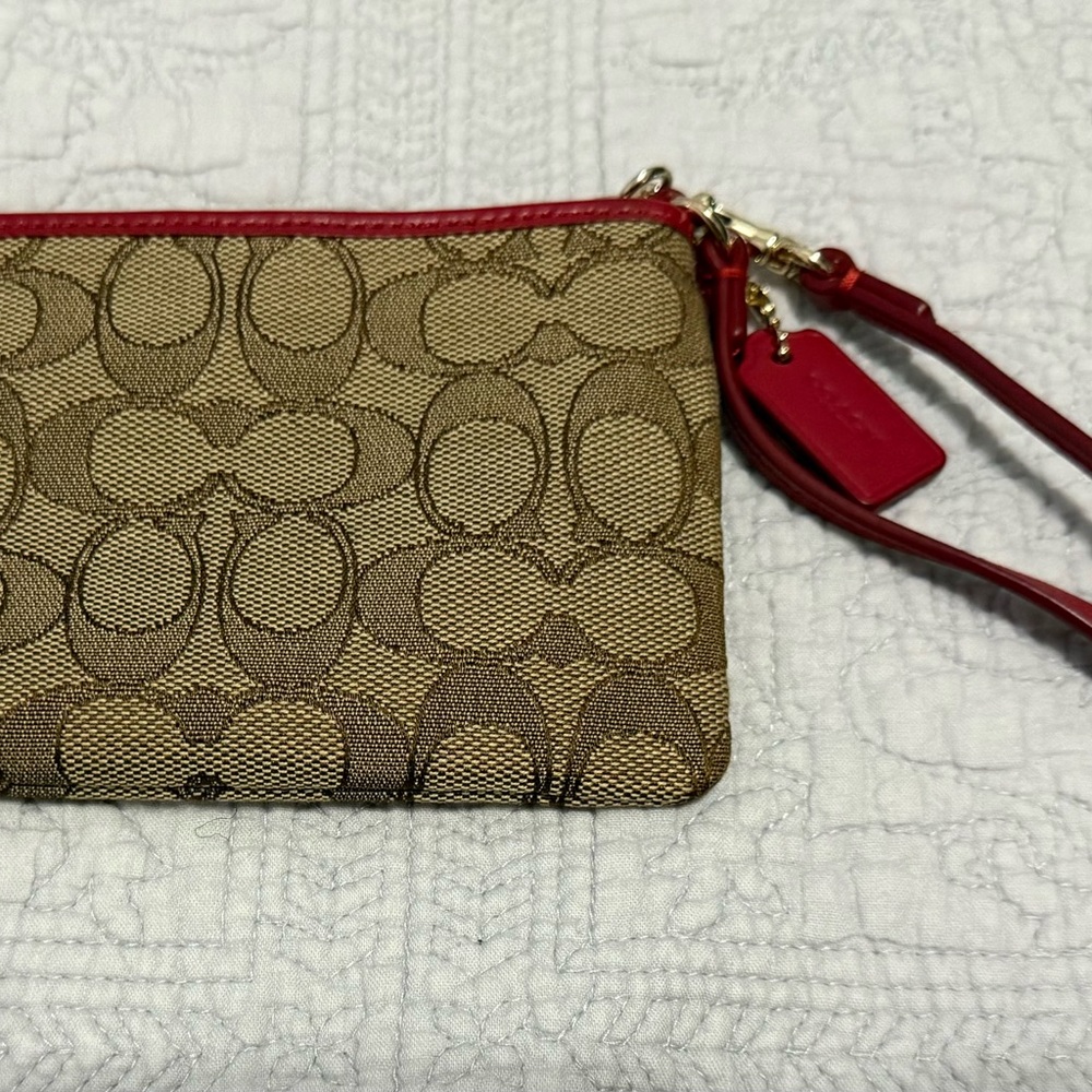 Small coach wristlet